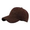 Unisex Suede Baseball Cap Adjustable Solid Color Sun Hat for Men Women Outdoor Sports