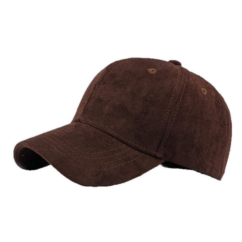Unisex Suede Baseball Cap Adjustable Solid Color Sun Hat for Men Women Outdoor Sports