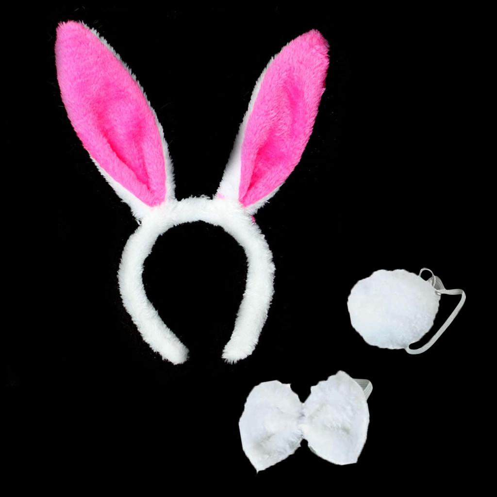 

[Брисанд] Пасхальный кролик Кролик Костюм Набор Уши Повязка на голову Галстук-бабочка Хвост Набор Костюм на Хэллоуин
