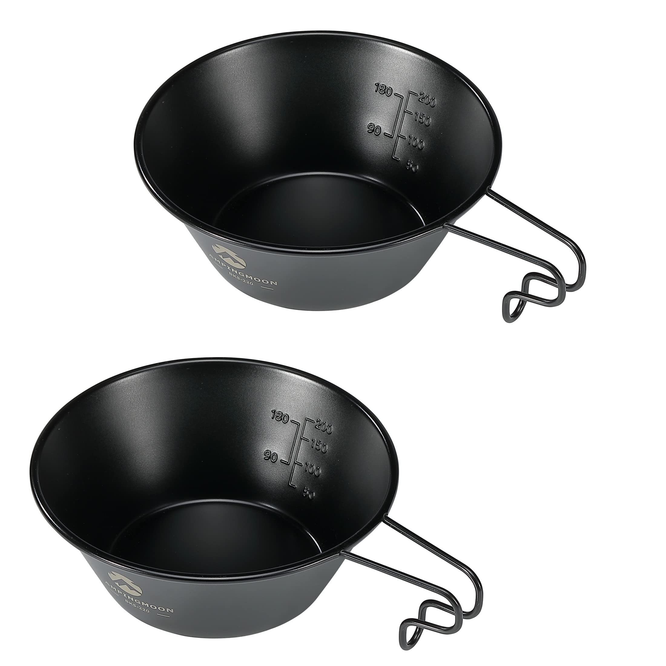 

CAMPING MOON Sierra Cup Black Black Sierra Camping Cup Stainless Steel 310ml Set 2-Piece BKS-220-2P чёрный