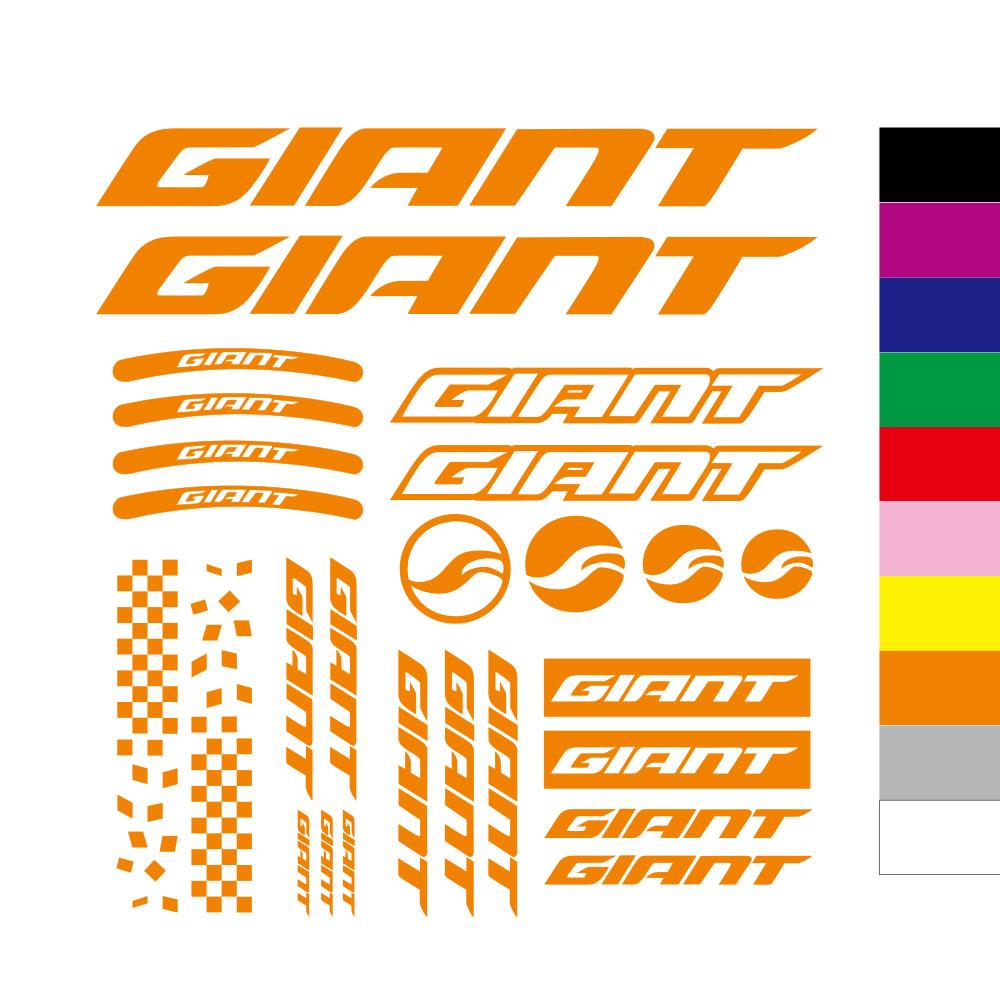 Kit stickers vinyl pack Bicycle Bike for giant Wheel hub sticker Wheel hub sticker Body sticker оранжевый
