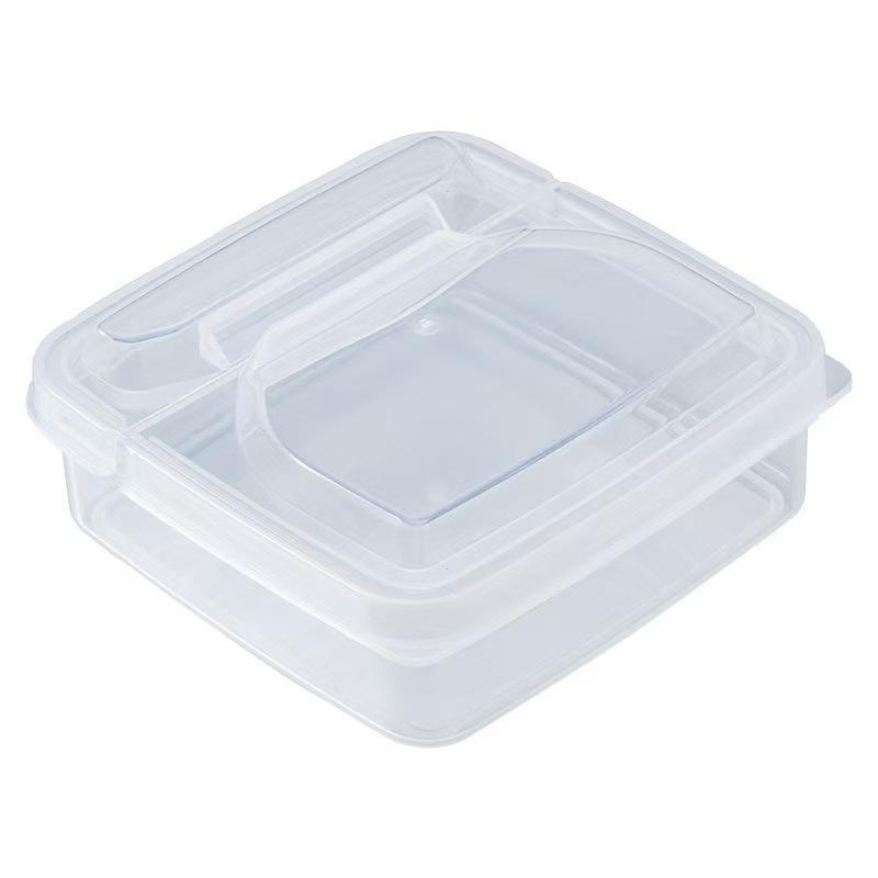 

1 шт. Контейнер для хранения сыра большой вместимости - Сохраняющий свежесть, Герметичный, Штабелируемый, Пластиковый для хранения в холодильнике, Не содержит БФА