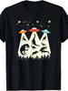 Retro Dinosaur & UFO Graphic Design -100% Cotton Summer Casual Round Neck Printed Men's T-shirt