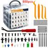 New 800pcs Car Plastic Retainer Clips Kit 680pcs Auto Fender Push Pin Rivet Door Trim Panel Car Fastener Clip Mixed Set