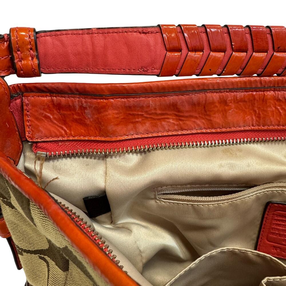 Coach 18903 Signature Canvas Umhängetasche beige Canvas Damen Gebraucht