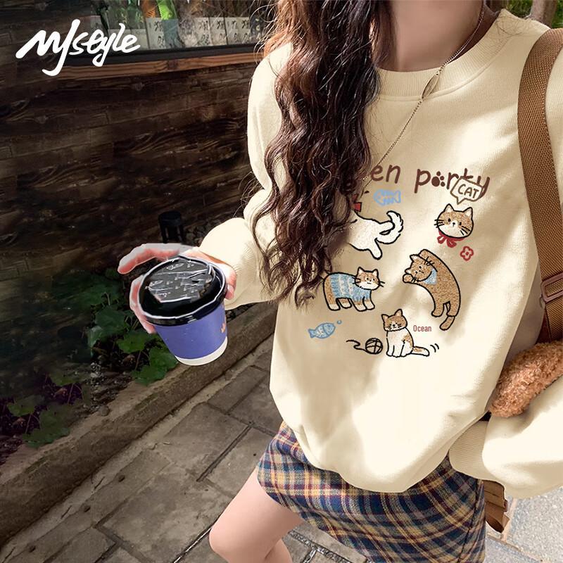 

MJ STYLE Women s Lamb Fleece Pullover Sweatshirt L