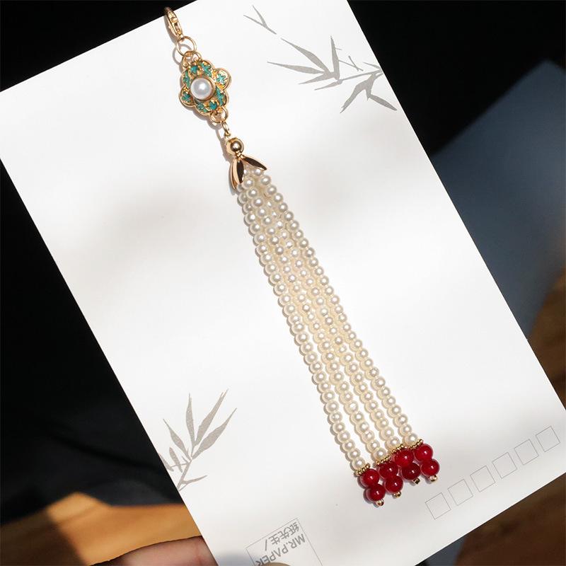 Quastenanhänger Hanfu-Stil DIY Abnehmbarer Schmuckanhänger für Haarnadeln und Fächer