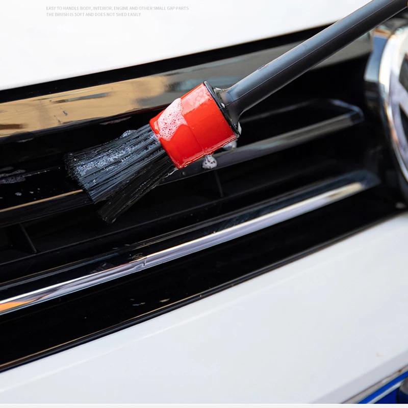 5pcs Car Cleaning Brushes Set Auto Detailing Brush Car Interior Detail Cleaning Brush Kit Dashboard Air Outlet Wheel Rims Clean