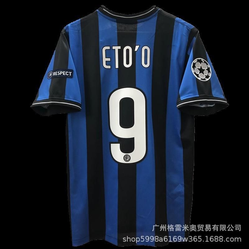 09-10 Inter Retro Jersey Ronaldo Inter Milan 2001/02 Jersey Football Jersey