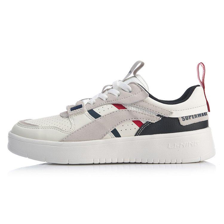 Li Ning Superwave Slip Resistant Abrasion Resistant Low top Sports Casual Shoes Men's White Gray AGCP085-1