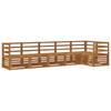 Outdoor Sofa Set 6 Pcs Natural Solid Acacia Wood
