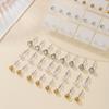 European and American 11 Pairs of Stud Earrings Combination Women's Ins Style Niche Simple Imitation Pearl Rhinestone Earrings Set