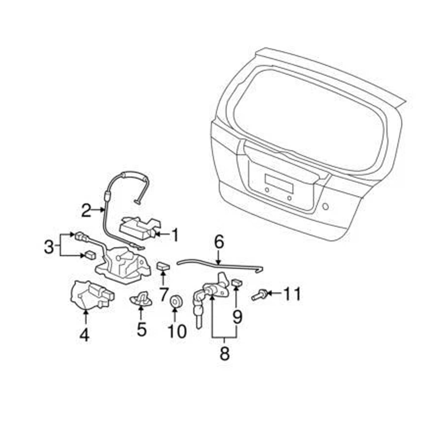 

Car Tailgate Lock Latches Motor With Anti Interference Design For Vehicle Security Enhancement 74896-SAA-003 74896SAA003 1