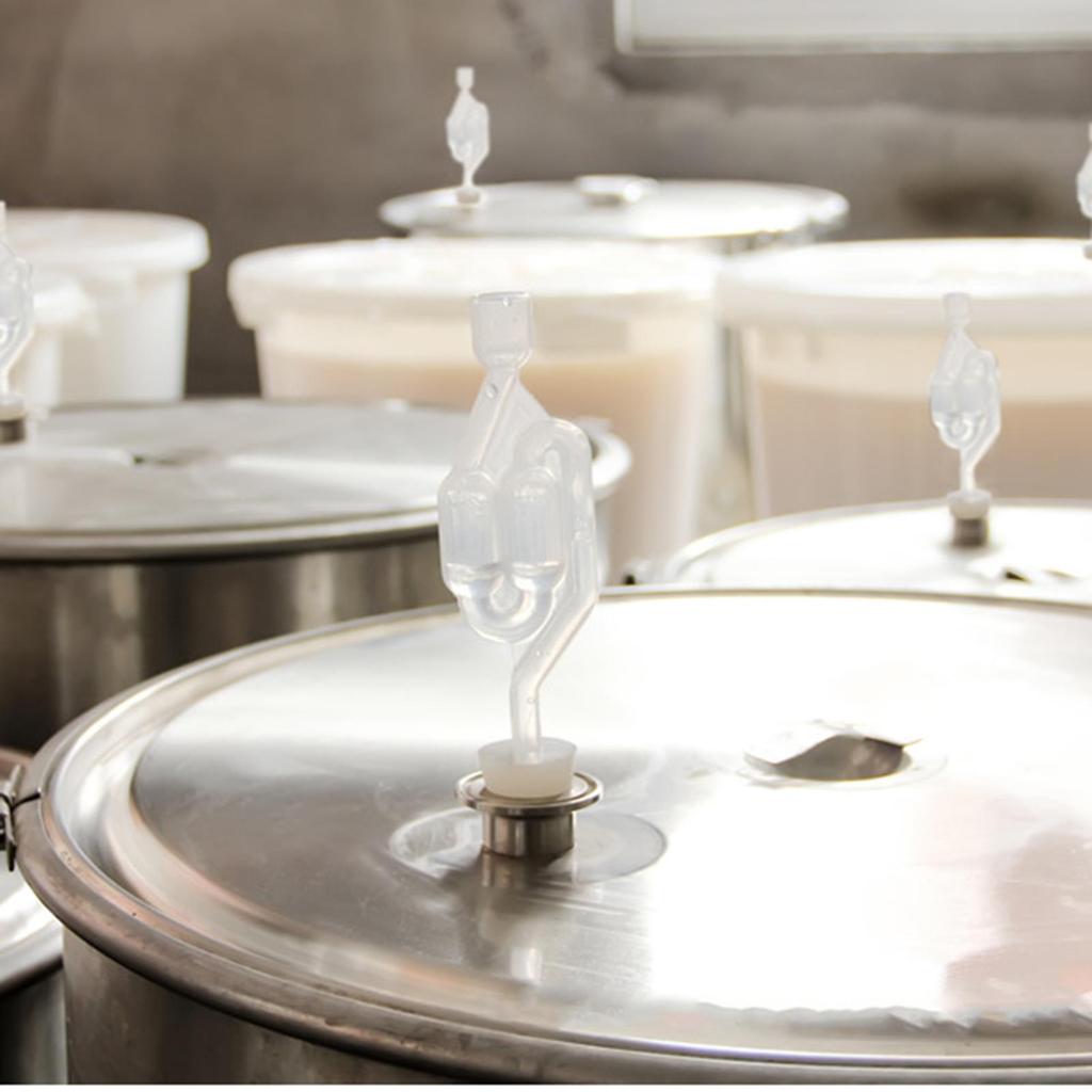 Home brewing airlock transparent S-type one-way exhaust valve check valve water seal fermentation valve Airtight Equipment