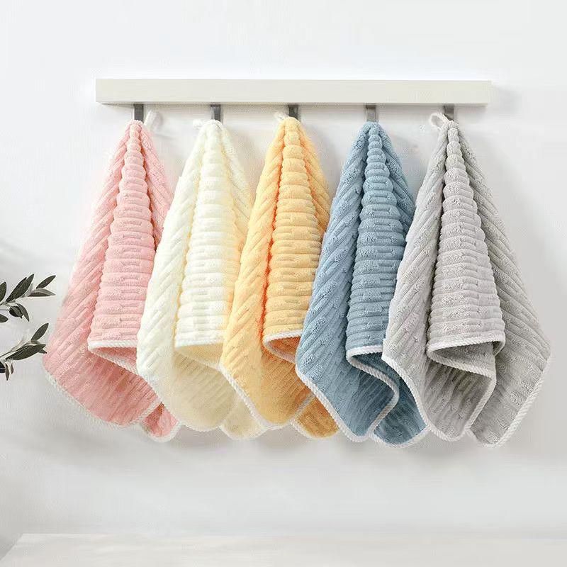 Bamboo Coral Velvet Absorbent Face Wash Towel - No Lint, Thick, Soft