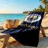 Manchester City Customize Text Beach Towel Soft Durable Quick-Dry Suitable for Swimming Gym Camping Yoga Vacation