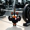 Hanging Dog Plushie Plush Muscular Bag Charm Stuffed Pendant for Charm Backpacks Handbags Schoolbags Animal with Metal Ring Handbag Accessory