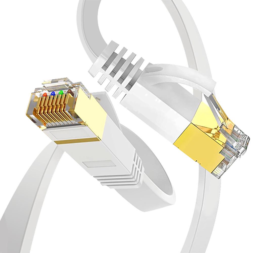 Category 6 Flat Copper-Clad Aluminum Gigabit Unshielded High-Speed Network Cable, Over 30m