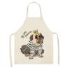 Hot Sale Cartoon Anime Pet Dog Dog Sleeveless Apron Drawing Graffiti Kitchen Anti-fouling Creative Linen Apron