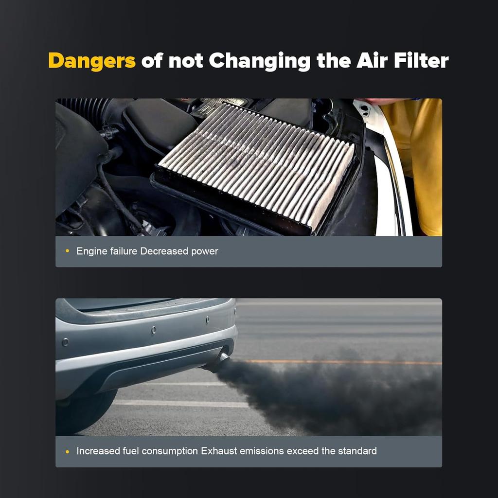 OCPTY Engine Air Filter CA10755 for 11-24 for Dodge Durango | 11-22 for Jeep | 13-18 for Lexus ES350 | 15-17 for Lexus NX200t | 13-18 for Toyota