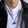 Fashion Jewelry, Stainless Steel Compass Pendant, Coin Compass Men'S Hip Hop Necklace Pn-1527