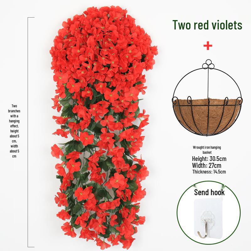 Artificial Rose Vine Wall Hanging for Living Room Decoration