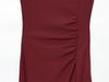Round Neck Pleated Sleeveless Dress
