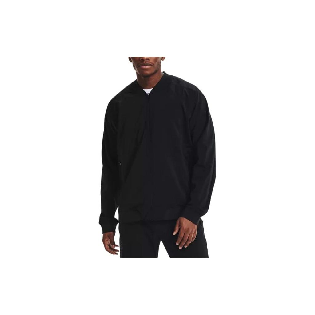 Under Armour Warmup Casual Sports Woven Jacket Men Jacket Black 1356994-001