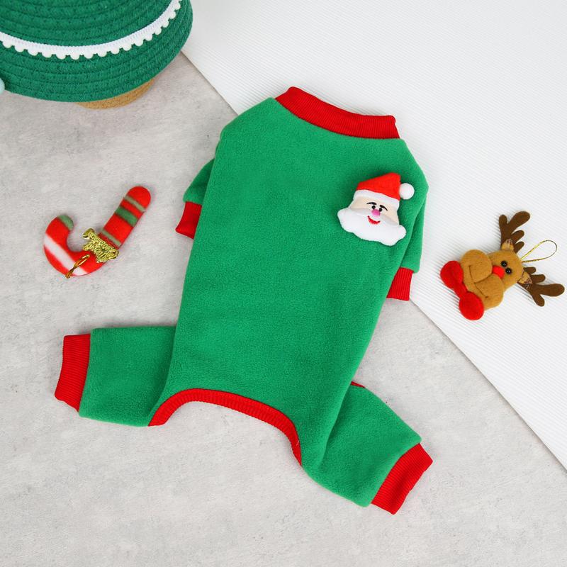 Winter Hunde Jumpsuit Weihnachten Haustier Hund Kleidung Warmes Fleece Kleine Hunde Einteiler Chihuahua Mantel Französische Bulldogge Outfit Welpen Kleidung