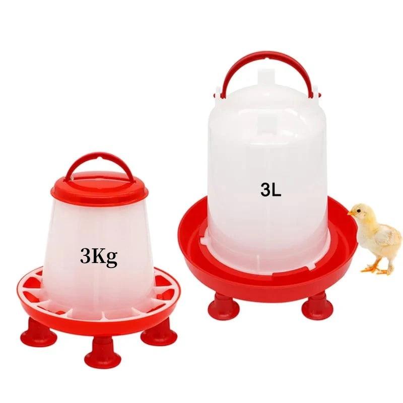 Automatic Chicken Feeder Water Bucket With Poultry Chicken Feeder Durable Water Barrel Drinker Quail Drinking Farm Supply