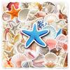 50 Shell Creative Stickers Personalized Small and Fresh Korean Ins Style Decorative Water Cup Mobile Case Stickers