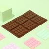 Candy Bar Molds Deep Silicone Snap Chocolate Bar Molds 6 Cavity Cheesecake Pudding Butter Mould Silicone Bar Molds Non-Stick