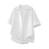 Retro Workwear Short Sleeved Shirt Men's Loose Collared Casual Shirt Summer Shirt