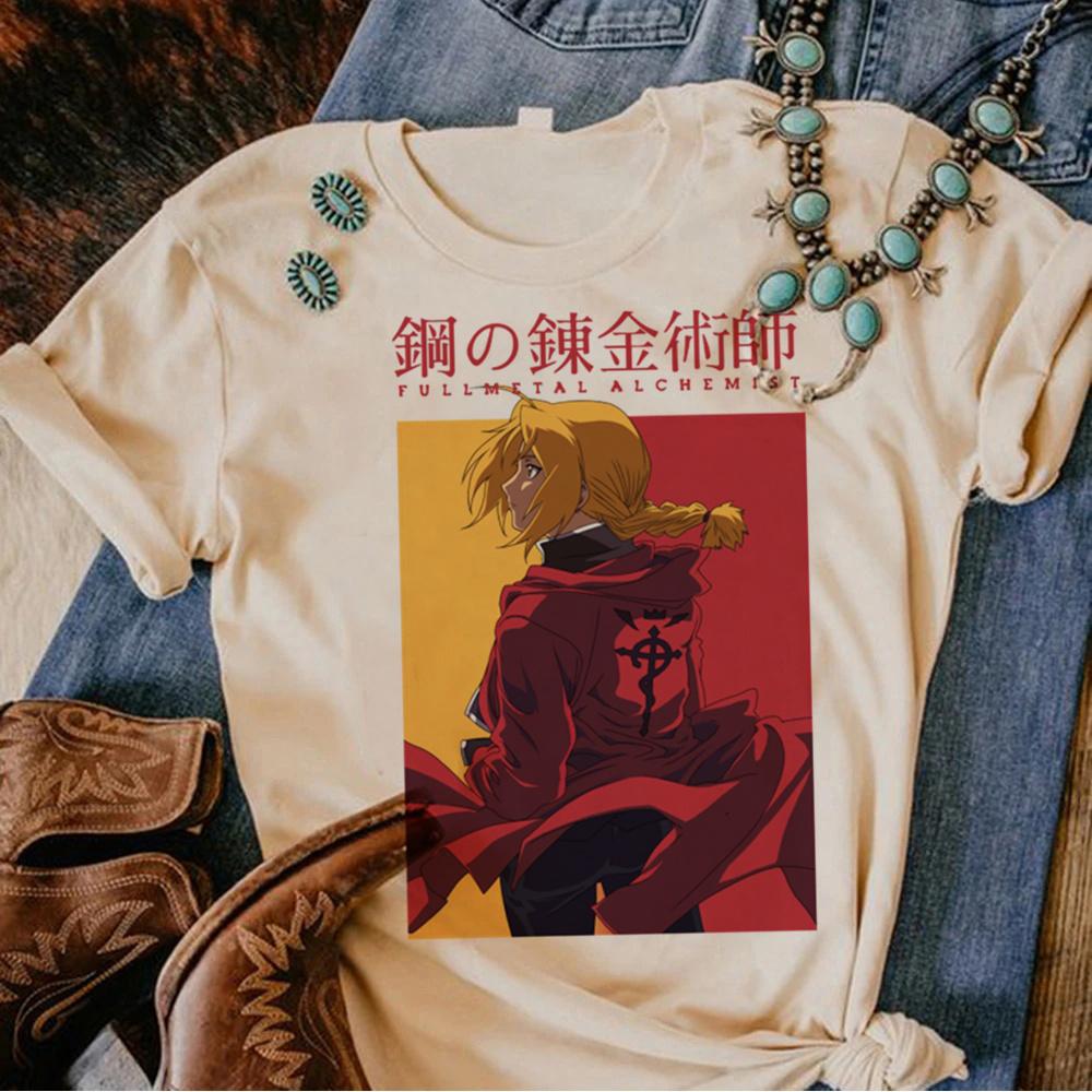 

Fullmetal Alchemist t shirt women comic top female streetwear manga designer clothing S