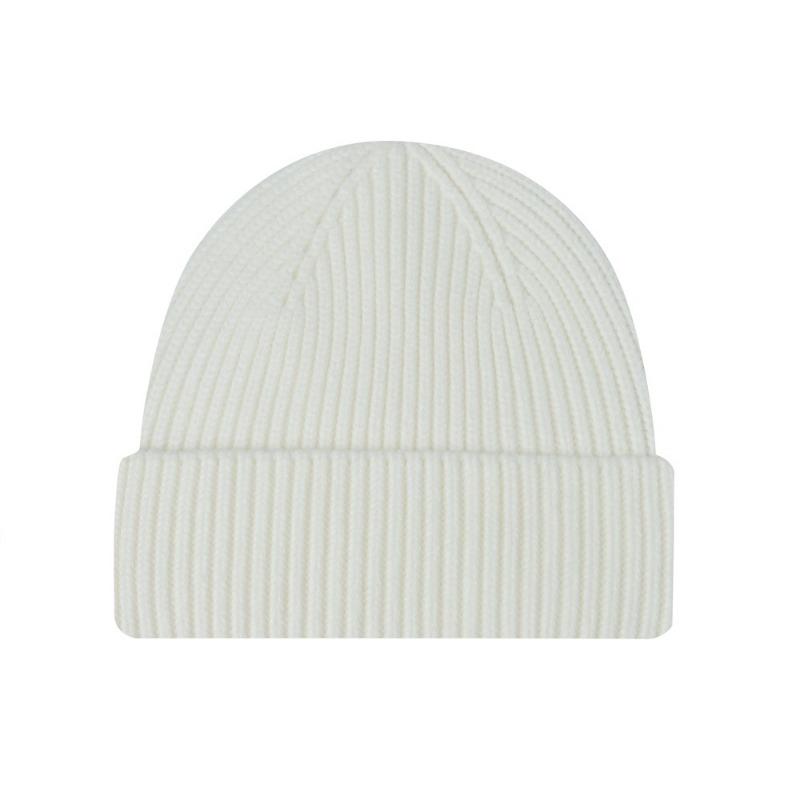 New integrated flanged knitted hat for men and women, couple warm wool hat, bag head, cold hat, casual pullover hat.