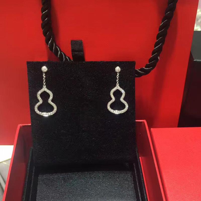 Guochaofeng Fritillary Onyx Fulu Gourd Stud Earrings Versatile Earrings Earrings Earrings Jewelry