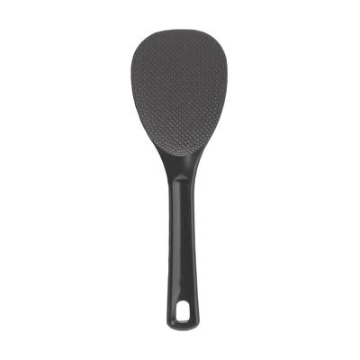 Pelle à riz noir Akebono Sangyo, 24 cm, Boîte blister, Fabriqué au Japon, Usage commercial, Design doublement gaufré pour un riz anti-adhésif, Pelle à riz magique,