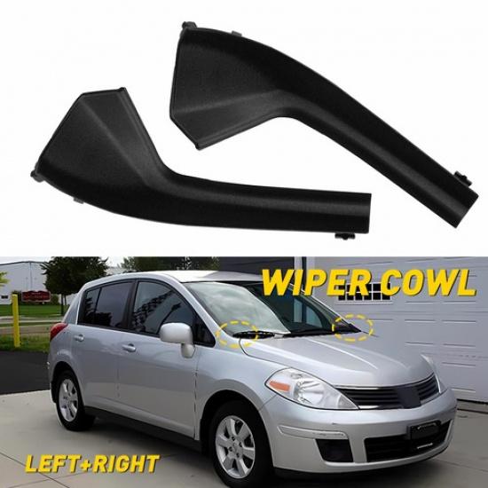 2 ШТ. Накладка на внешнюю решетку капота Подходит для Nissan Versa 2007-2012 Левая + Правая США