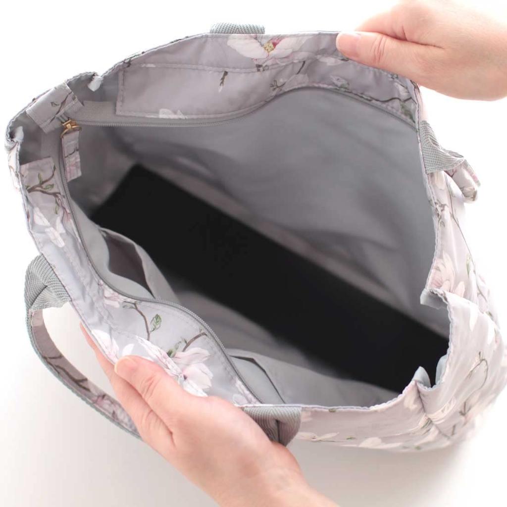 Wedgwood A4 Querformat-Tragetasche (Graue Magnolie) Damen 000233-0001-01