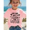 Europäische Größe Mädchen Sommer Mode T-Shirt mit englischem Aufdruck Ein lässiges und vielseitiges Oberteil
