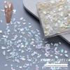Iridescent Crushed Shell Nail Art Pieces: Ultra-Thin Abalone Gravel Decorations