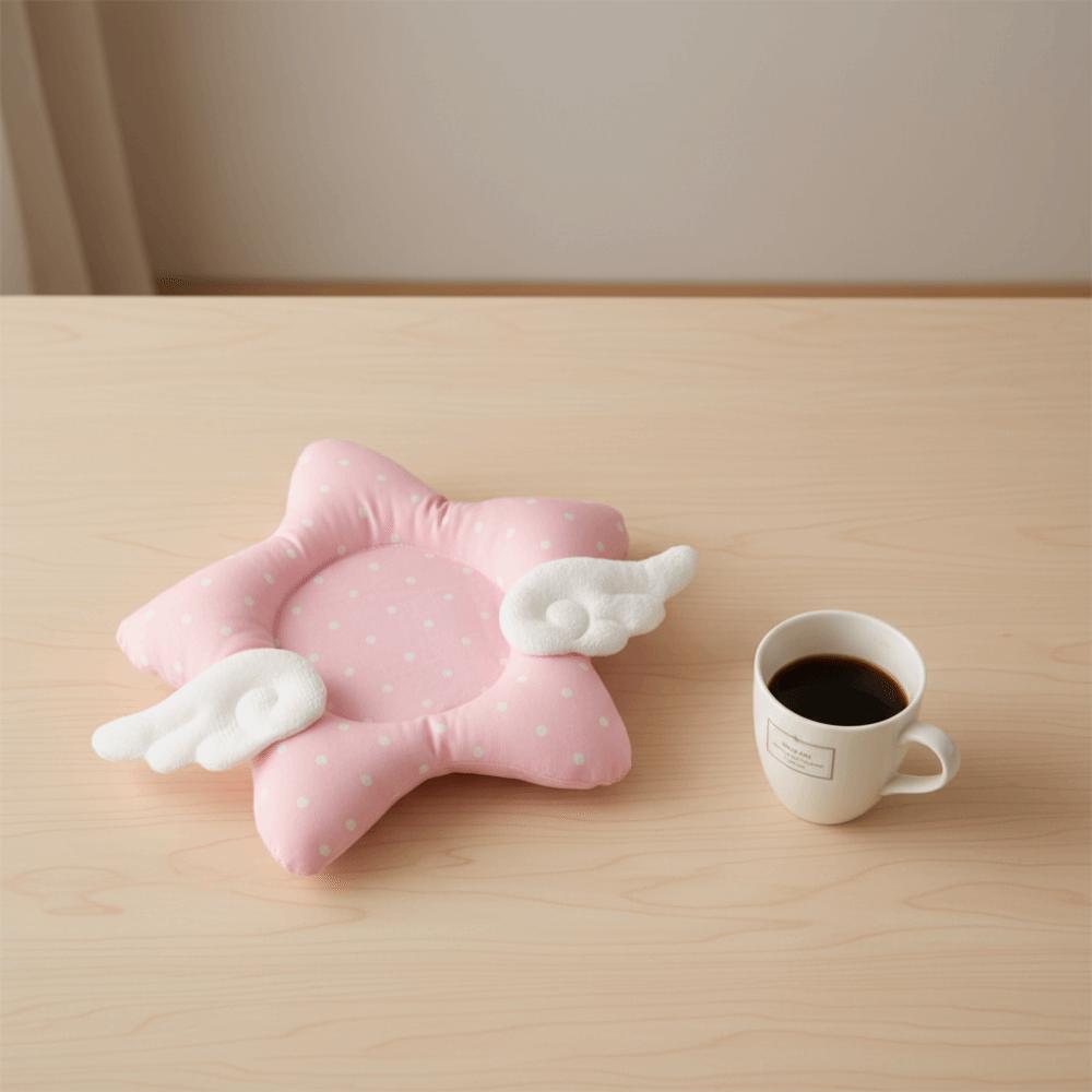 Thickened Insulated Cup Mat Cotton Filled Table Mat Cute Korean Star Wings Coaster  Photo Props