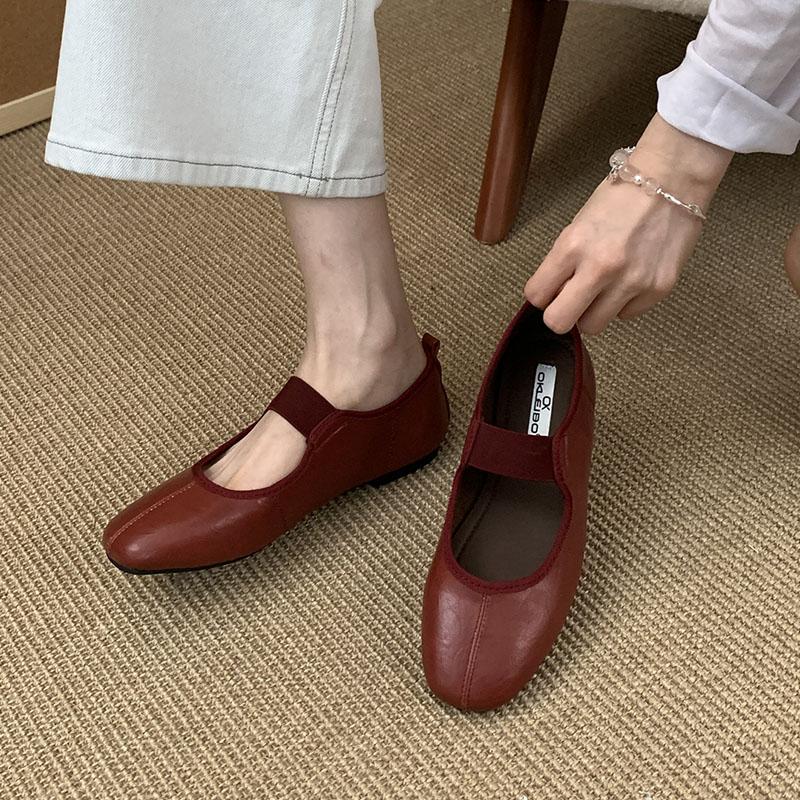 Fashion Spring Autumn Fashion Shallow Mary Janes Flats Shoes For Women 2025 New Female Slip On Footwear Ladies Ballet Flats Shoes