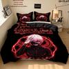 Tokyo Ghoul Pattern Bedding Quilt Set Quilt Cover Pillowcase Home Birthday Gift(1 * Duvet Cover + 2 * Pillowcase, Without Core)