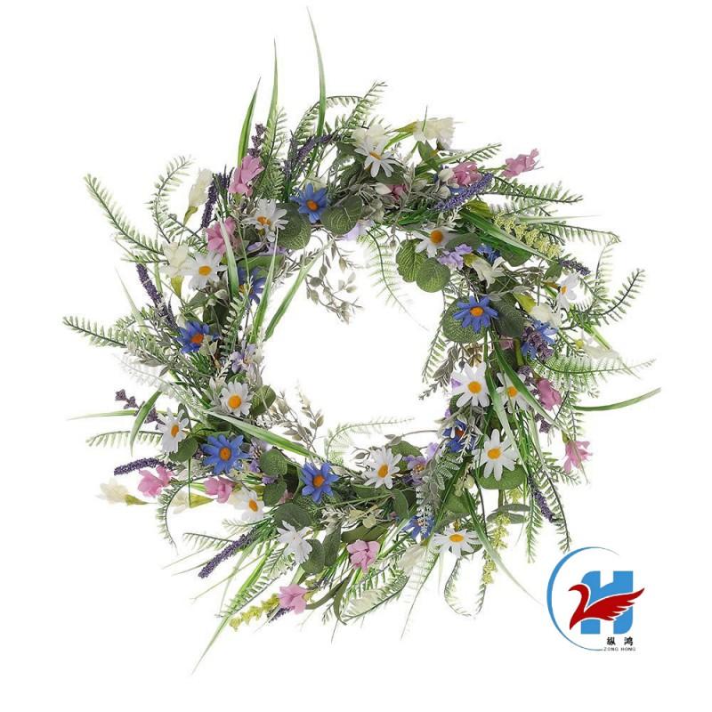 Wieniec z tulipanów Ozdoba wisząca Walentynki Wielkanoc Dekoracja Plastikowy girlanda kwiatowa 40/45/50cm