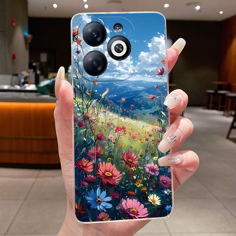 Casing For infinix Smart 8/Smart 8 Pro Luxury Dragon Cute Cool Boys Girls Soft silicone Phone Case Back Cover Transparent Shell