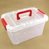 PP Large Transparent Plastic Tote Storage Box with Lid for Toys and Food