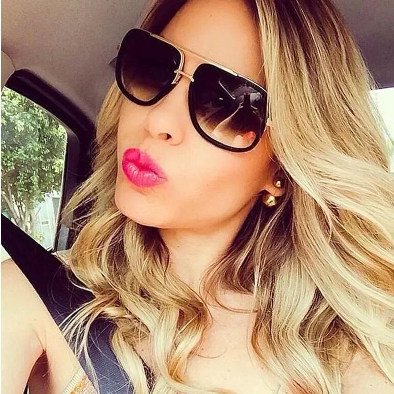 Vintage Luxury Men Sun shades Glamour Fashion Sun Eyewear For Women Mirrored Classic Classic Quadrate Designer Shades UV400