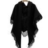 Solid Color Catkin Base Elegant Autumn and Winter Shawl- Soft Fringed Edge Large Scarf