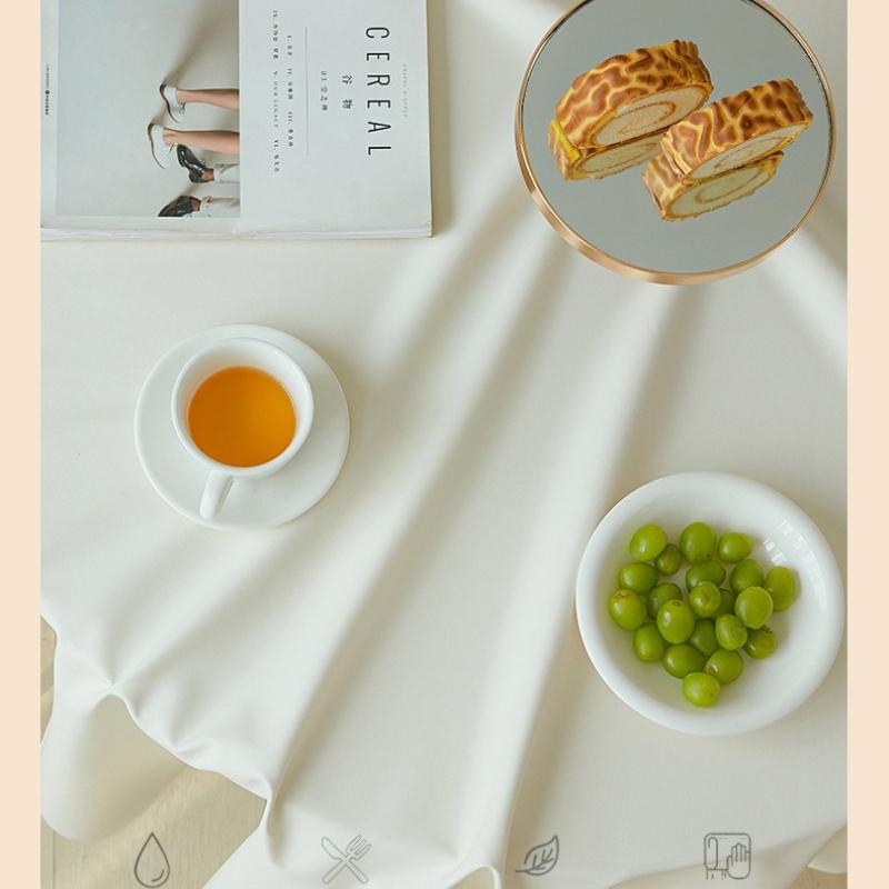 Environmentally Friendly and Odorless Imitation Sheepskin Table Cloths Heat-resistant Leather Tablecloth Rectangular Restaurant Decorative Fabric